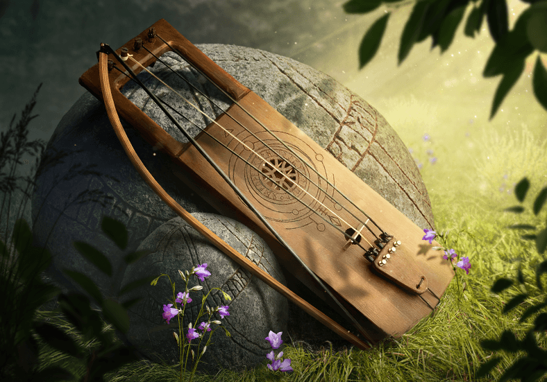 Тальхарпа музыкальный инструмент викингов